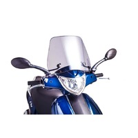 Puig Trafic Screen To Suit Piaggio Fly 50/125 (2013 - 2015) - Smoke