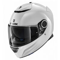 Shark Spartan ECE Blank White Helmet [Size: XL]