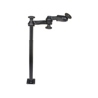 RAM-VP-SW1-1218 :: RAM Tele-Pole with 12" And 18" Poles, Double Swing Arms And Round Plate