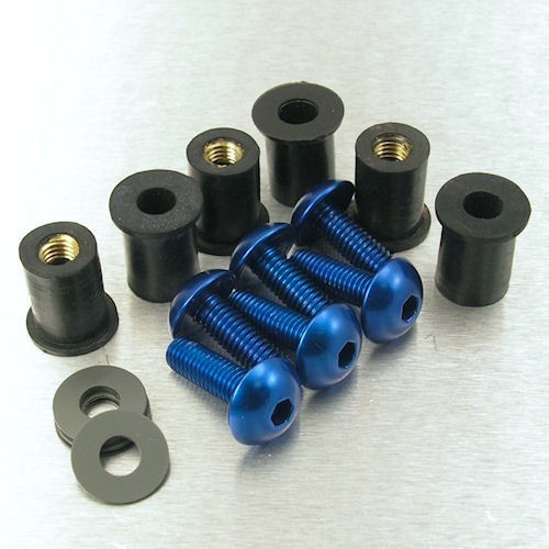 Blue BMW R1200gs Te 14 for sale online Pro-Bolt Aluminium Screen Kit 6 Bolt 