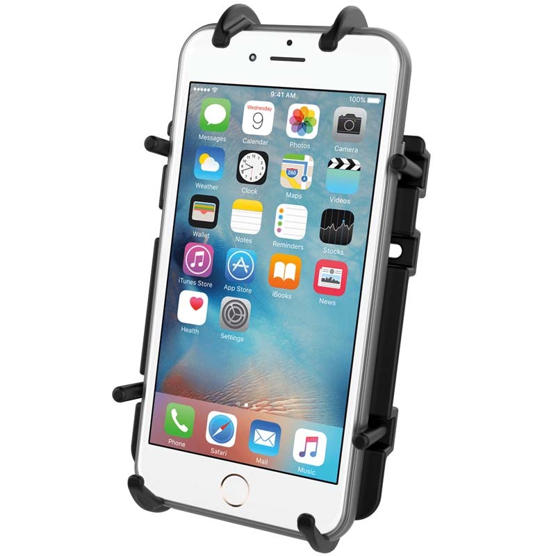 Supporto Universale Per Telefono RAM Mount RAM-HOL-PD3-238AU - A Molla Con Attacco A Sfera 1'' Per Moto, Auto, Barca