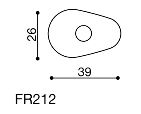 Rizoma FR212B Dimensions