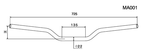 Rizoma MA001 Dimensions