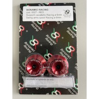 Bonamici Racing 6mm Racing Swing Arm Spools (Colour: Red)