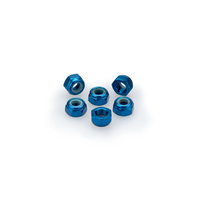 Puig Blister 6 Locknut M5 (Blue)