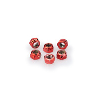 Puig Blister 6 Locknut M5 (Red)