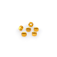 Puig Blister 6 Nuts M5 (Gold)
