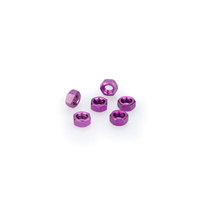 Puig Blister 6 Nuts M5 C/Purple