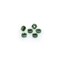 Puig Blister 6 Nuts M6 (Green)