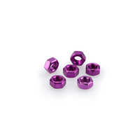 Puig Blister 6 Nuts M6 C/Purple