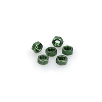 Puig Blister 6 Nuts M6 (Green)