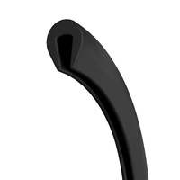 Pyramid Rubber Panel Trim (1 Metre) | Matte Black
