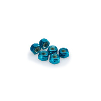 Puig Blister 6 Locknut M8 (Blue)