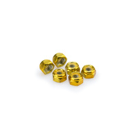 Puig Blister 6 Locknut M8 (Gold)