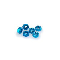 Puig Blister 6 Nuts M8 (Blue)