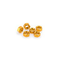 Puig Blister 6 Nuts M8 (Gold)