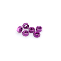 Puig Blister 6 Nuts M8 C/Purple