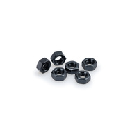 Puig Blister 6 Nuts M8 (Black)