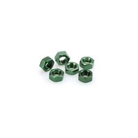 Puig Blister 6 Nuts M8 (Green)