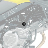 Pyramid Frame End Caps | Matte Black | Suzuki V-Strom 650 2012>Current