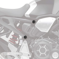 Pyramid Frame End Caps | Matte Black | Honda CB 1000 R 2018>Current