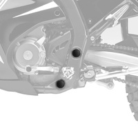 Pyramid Frame End Caps | Matte Black | Honda CRF 250 L 2012>Current
