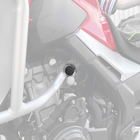 Pyramid Frame End Caps | Matte Black | Honda CB 500 X 2019>Current