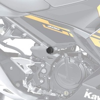 Pyramid Frame End Caps | Matte Black | Kawasaki Ninja 500 2024>Current