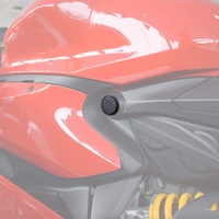 Pyramid Frame End Caps | Matte Black | Ducati 899 Panigale 2013>2015