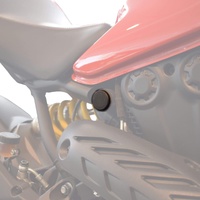 Pyramid Frame End Caps | Matte Black | Ducati Monster 1200/S 2014>2016