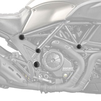 Pyramid Frame End Caps | Matte Black | Ducati Diavel 2011>Current