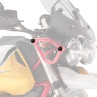 Pyramid Frame End Caps | Matte Black | Moto Guzzi V85 TT 2019>Current