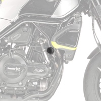 Pyramid Frame End Caps | Matte Black | Benelli Leoncino 500 2015>Current