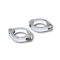 HIGHSIDER FORK PIPE CLAMPS, CHR, 38-41MM