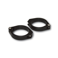 HIGHSIDER FORK PIPE CLAMPS, BLK, 47-54MM