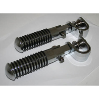 HIGHSIDER CHROME FOOTPEGS, CLAMP