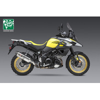Yoshimura V-STROM 1000 14-19 R-77 Stainless Slip-On Exhaust, w/ Stainless Muffler