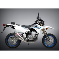 Yoshimura DR-Z400S/SM 00-24 RS-4 Dual Stainless Full Exhaust, w/ Aluminium Mufflers