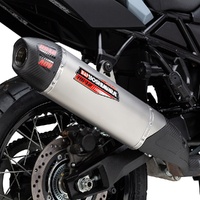 Yoshimura V-STROM 800 23-25 RS-12 ADV Stainless Slip-On Exhaust, w/ Stainless Muffler