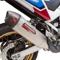 Yoshimura Africa Twin 20-25 RS-12 Stainless Slip-On Exhaust, w/ Stainless Muffler
