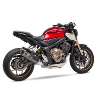 Yoshimura CBR650F 14-18/CB650F 18/CBR650R 19-25 Race R-77 Stainless Full Exhaust, w/ Carbon Fiber Muffler
