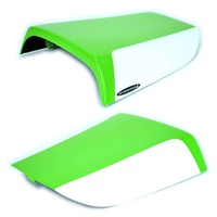 Pyramid Seat Cowl | Gloss Green/Metallic White | Kawasaki ZX7-R 1996>2003