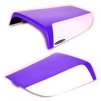 Pyramid Seat Cowl | Gloss Purple/Metallic White | Kawasaki ZX7-R 1996>2003