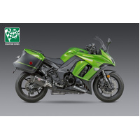 Yoshimura NINJA 1000 14-16 R-77 Stainless Slip-On Exhaust, w/ Carbon Fiber Mufflers