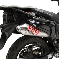 Yoshimura KLR650 2022-24 Race RS-2 Stainless Slip-On Exhaust, w/ Stainless Muffler