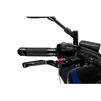Puig 3.0 Extendable Folding Brake Lever (Black With Red Adjuster)