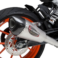 Yoshimura 390 DUKE 17-20/RC390 17-20 ALPHA T Stainless Slip-On Exhaust, w/ Stainless Muffler