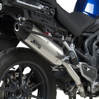 Yoshimura TIGER EXPLORER 12-13 RS-4T Stainless Slip-On Exhaust, w/ Stainless Muffler