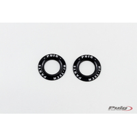 Puig Kit Rings Anodized Front Fork Protector C/Black