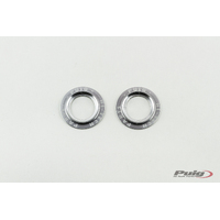 Puig Kit Rings Anodized Front Fork Protector C/Silver